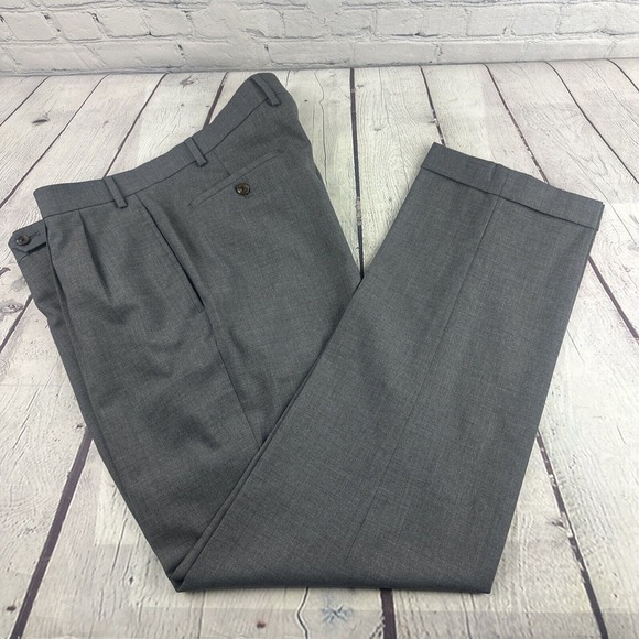 Lauren Ralph Lauren Wool Blend Dress‎ Pants Total Comfort Mens Size 36x32 - Picture 1 of 13